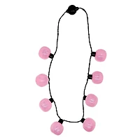 33" Pink Jack-O'-Lantern Necklace