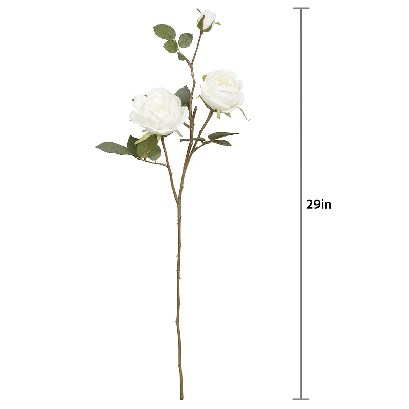 29" White Rose Stem by Ashland®
