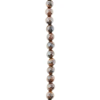 Silverite Tiger Eye Faceted Round Beads by Bead Landing