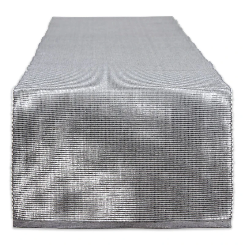 DII® 72" & White 2-Tone Ribbed Table Runner