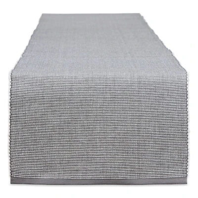 DII® 72" & White 2-Tone Ribbed Table Runner