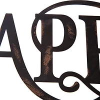 Glitzhome® Black Metal Happy Halloween Wall Sign