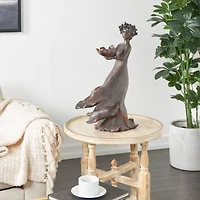 22" Charcoal Woman Sculpture