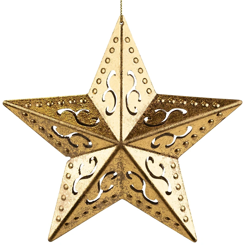 5.75" Gold Filigree Star Ornament