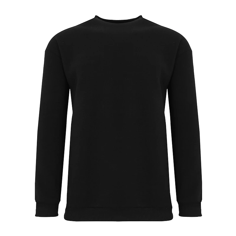 Galaxy by Harvic Crew Neck Fleece-Lined Men's Pullover Sweatshirt
