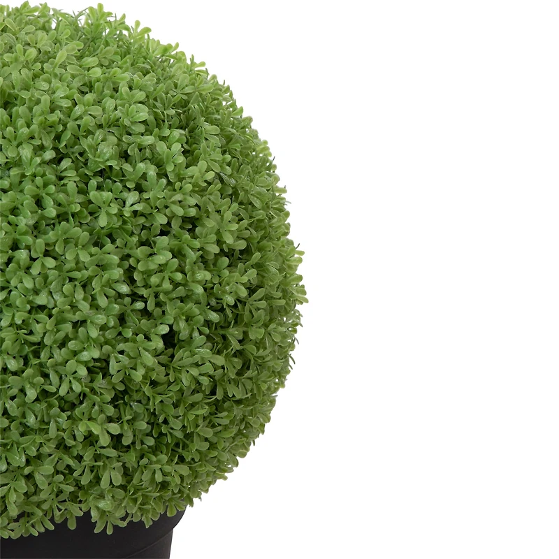 22" Unlit Artificial Boxwood Ball Topiary in Round Pot
