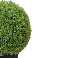 22" Unlit Artificial Boxwood Ball Topiary in Round Pot