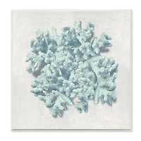 Stupell Industries Coral Blue Sea Beach Design Wood Wall Plaque