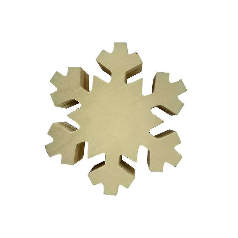 4.25" Unfinished Snowflake Wood Planks, 3ct. by Make Market®