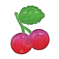 SuperShape® 30" Fruity Mix Iridescent Cherries Foil Balloon