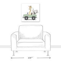 Cruisin Animals 20" x 20" Canvas Wall Art