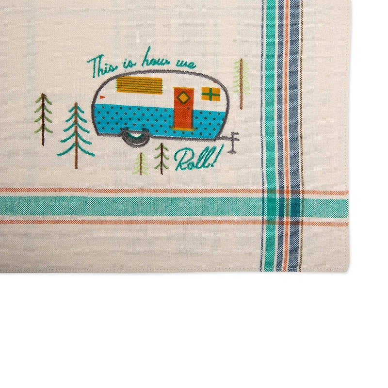 DII® Camper Embellished Placemat Set, 4ct.
