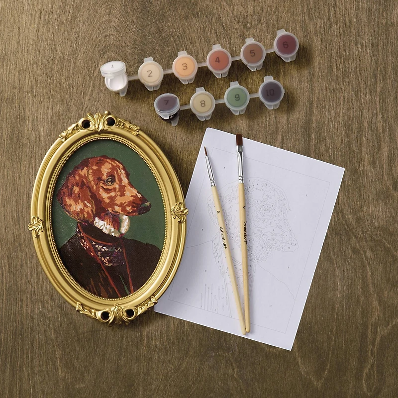 Dapper Dachshund Paint-by-Number Framed Mini Kit by Artist's Loft®