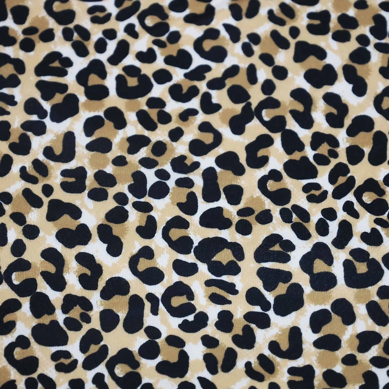 Fabric Merchants Leopard Print Double Brushed Stretch Fabric