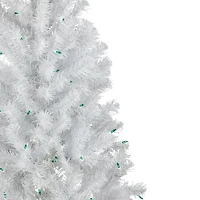 4ft. Pre-Lit White Artificial Christmas Tree, Green Lights