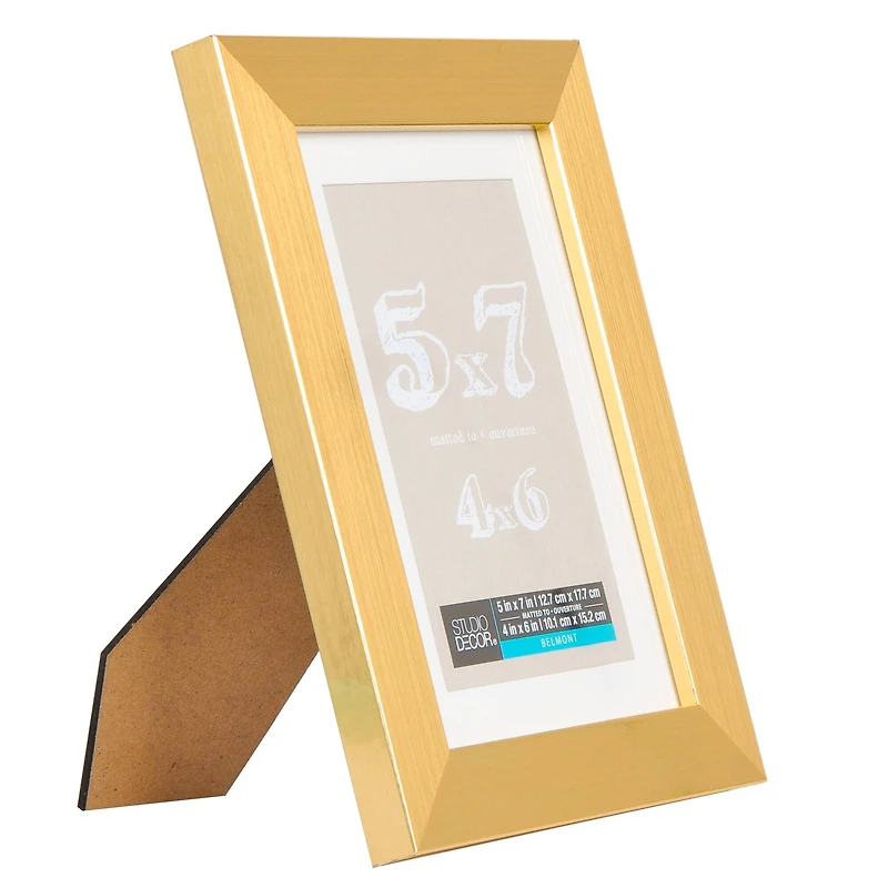 Gold Metallic Belmont Frame with Mat by Studio Décor