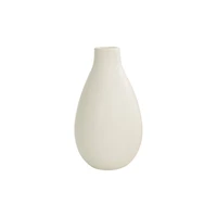 7.75" Cream Ceramic Minimalistic Vase