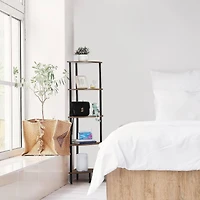 NEX™ 50" Brown 5-Tier Corner Shelf