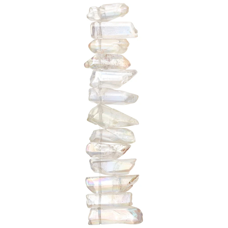 12 Pack: Crystal Stone Quartzite Beads, 30mm by Bead Landing™