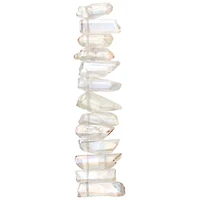 12 Pack: Crystal Stone Quartzite Beads, 30mm by Bead Landing™