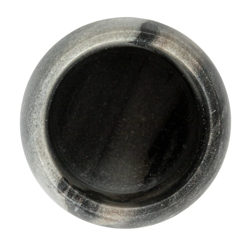 Hello Honey® 3.25" Gray Marble & Mango Wood Pinch Pot with Lid