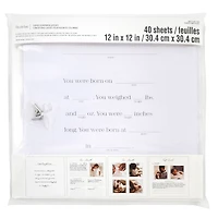 12" x 12" Baby's First Year Guided Scrapbook Layouts by Recollections™