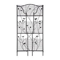 Glitzhome® 3-Tier Black Metal Plant Stand