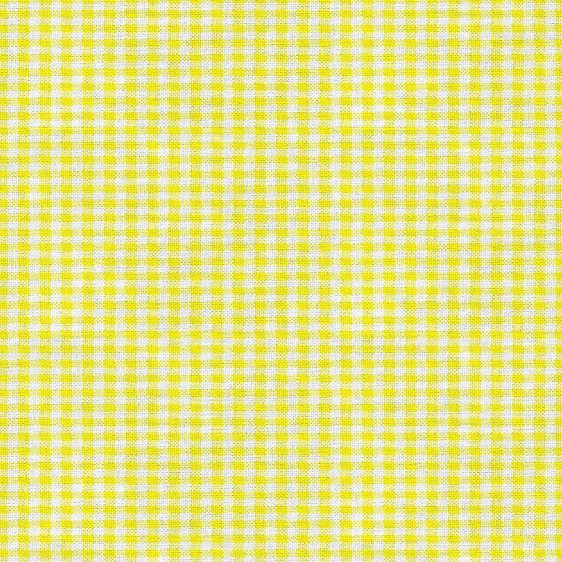 Fabric Editions Yellow Gingham Cotton Fabric