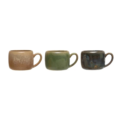 Hello Honey® 5.5" Rustic Stoneware Mug Set