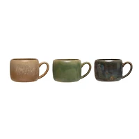 Hello Honey® 5.5" Rustic Stoneware Mug Set