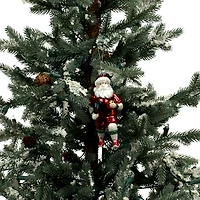 5.25" Pickleball Santa Glass Ornament by Ashland®