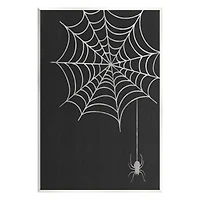 Stupell Industries Dangling Spider Web Insect Wall Plaque Art