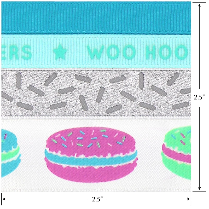 Gwen Studios Macarons Printed Ribbon Pack