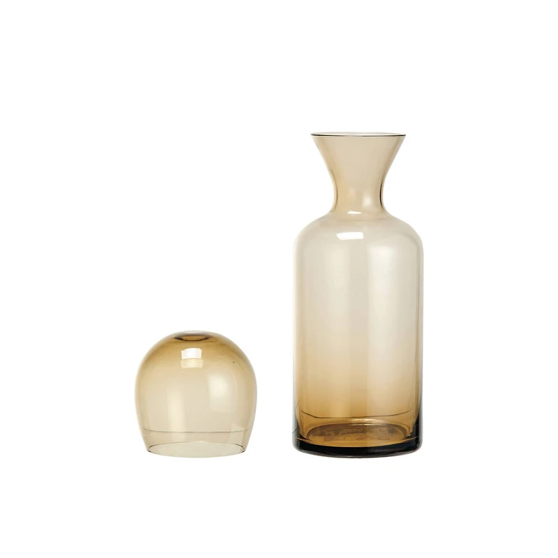 Hello Honey® Glowing Amber Glass Carafe Set
