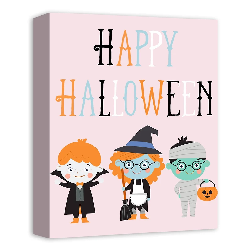 Halloween Costumes Canvas Wall Art
