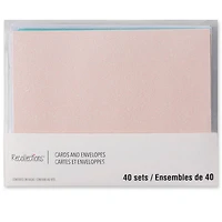 Glitter Pastel Cards & Envelopes by Recollections™, 4.25" x 5.5"