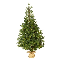 5ft. Pre-Lit Fraser Fir Artificial Christmas Tree, Clear LED Lights