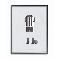 Stupell Industries Garrincha Fashion Design Black Framed Wall Art