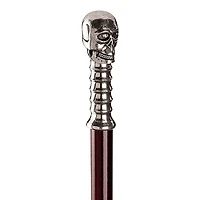 Design Toscano 3ft. The Padrone Collection Alas Poor Yorick Pewter Walking Stick