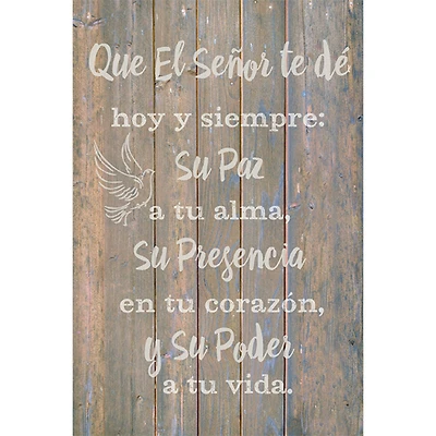 Que El Senor Te Dé Hoy: May the Lord Plaque with Easel