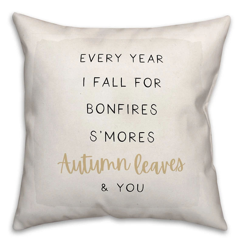 Off-White Fall For You Autumn Throw Pillow