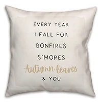 Off-White Fall For You Autumn Throw Pillow
