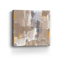 Icescape Abstract Grey Gold IV Canvas Giclee