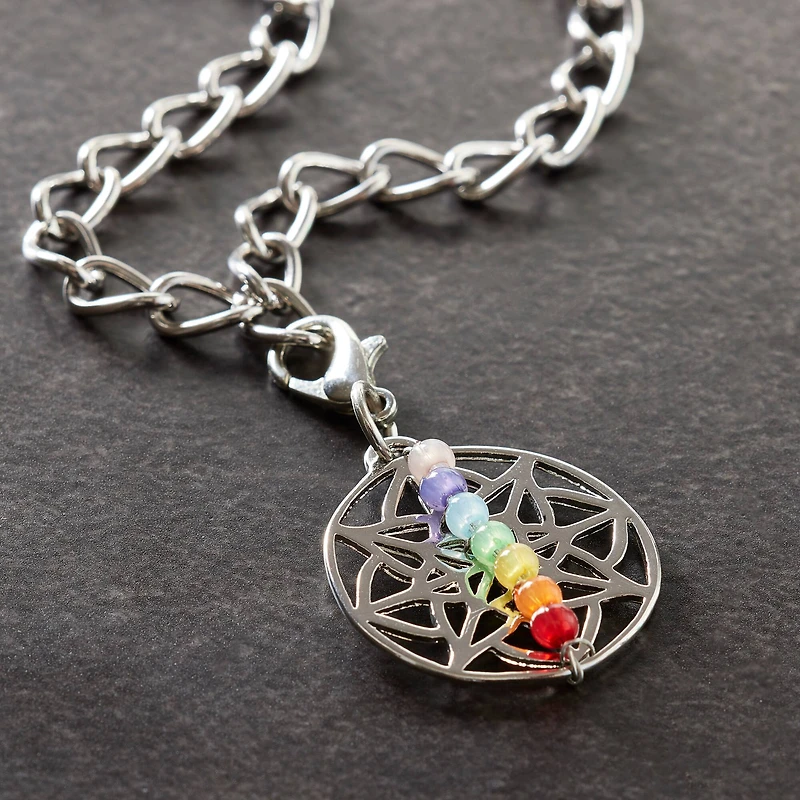 Rhodium Chakra Charm by Bead Landing™