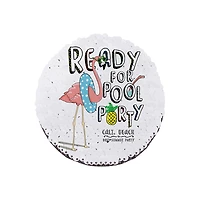 Craft Express 4" Round Champagne & White Sublimation Sequin Patches, 2ct.