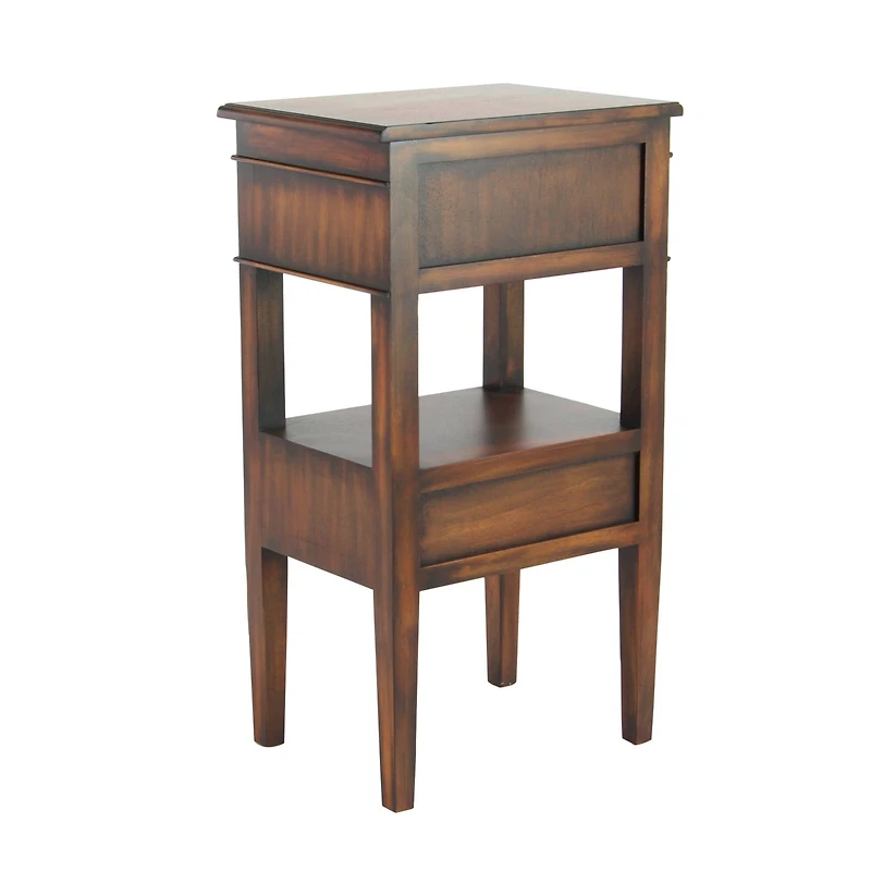 29" Pine Traditional Accent Table