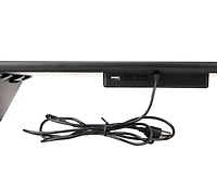 Mind Reader Black Adjustable Monitor Stand with UV Light Box