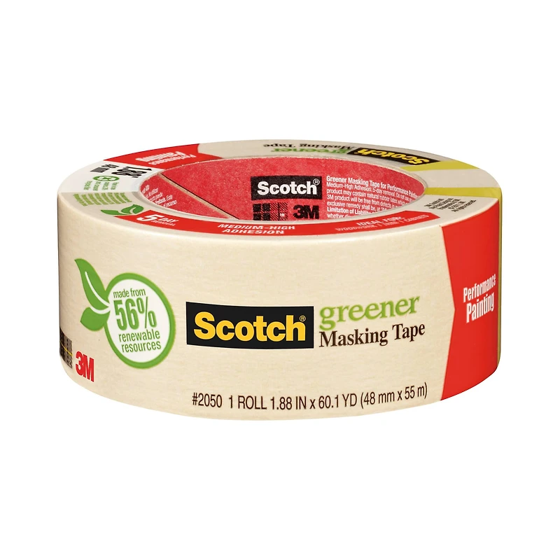 Scotch® Greener Masking Tape for Performance Painting, 2"