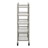 Honey Can Do 5-Tier Rolling Bathroom Storage Cart