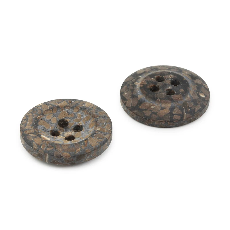 Dritz® 18mm Brown Recycled Coconut Round Buttons, 6ct.